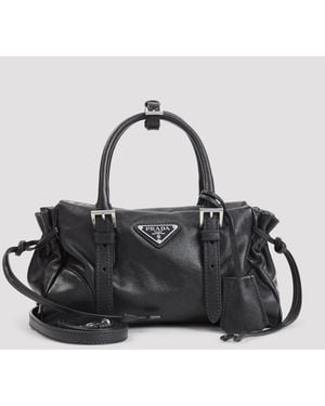 Prada Tas Met Handvat Aan De Bovenkant - Zwart