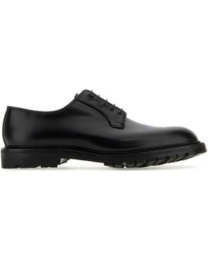 Crockett & Jones Leather Lanark 3 Lace Up Shoes - Black