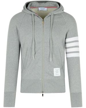Thom Browne Grey Cotton Sweatshirt - Grau