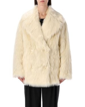 Stand Studio Katalina Faux Fur Coat - Natural
