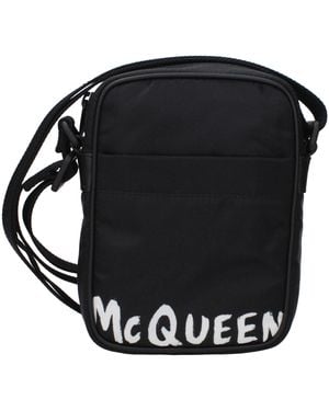 Alexander McQueen Shoulder Bags Fabric - Black