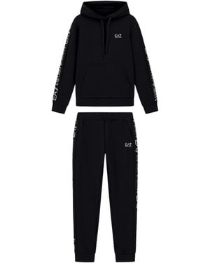 EA7 Kleider Schwarz - Blau