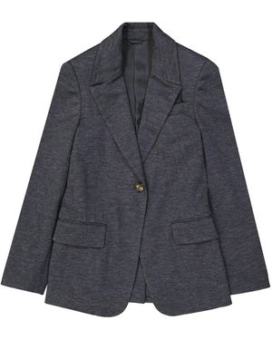 Brunello Cucinelli Wool Blazer - Blue