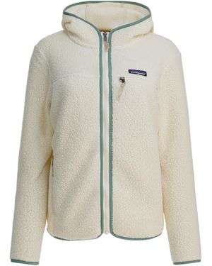 Patagonia Fleecejack "retro Pile Fleece". - Wit