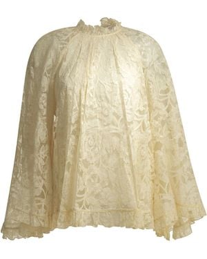 Zimmermann Bluse "Engel". - Natur