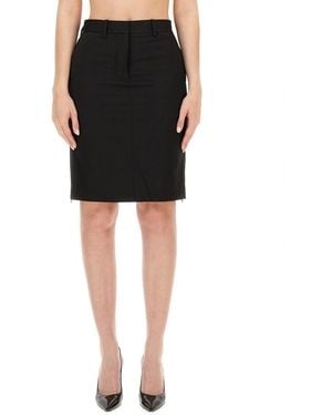Helmut Lang Wool Skirt Size 4 - Black