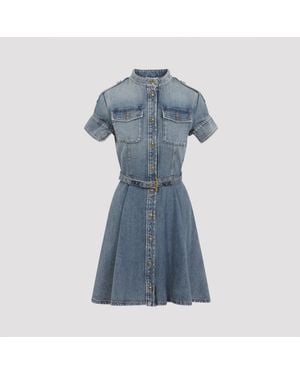McQueen Denim Mini Dress - Blue