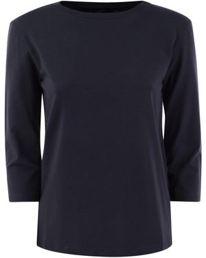 Weekend by Maxmara Wochenende Max Mara Multia Jersey Boot T -Shirt - Blau