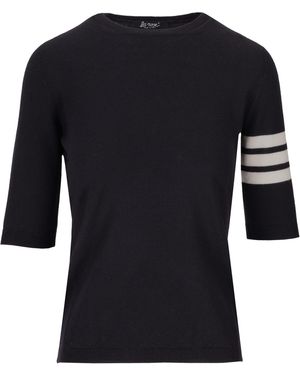 LA ROSE Prendas de punto de lana merino 3/4 - Negro
