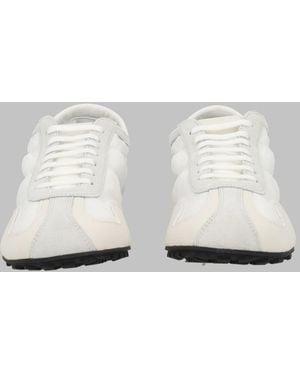 Balmain Sneakers Racing Low Polyester Sneakers - White