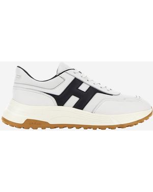 Hogan Hyperlight Leather Trainers - Grey