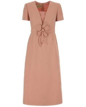 Valentino Garavani Wool Blend Dress - Pink