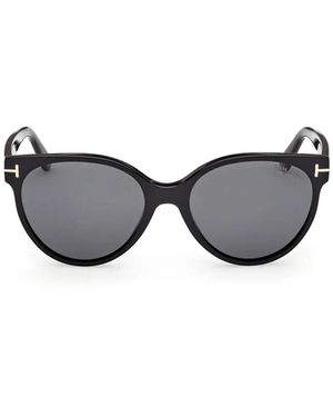Tom Ford Zonnebril Ft1311 01 D Tallulah Zwart/rookgrijs Dames Gepolariseerd