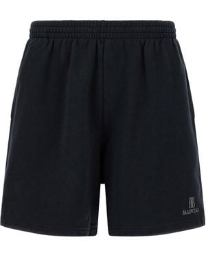 Balenciaga 'nano Bb'-bermudashort - Blauw