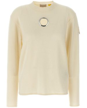 Moncler Wool And Cashmere Sweater - Natur
