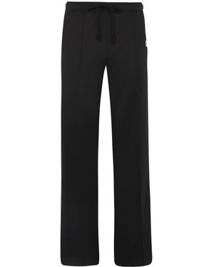 JW Anderson Relaxed Wide-Leg Trousers With Elastic Waistband - Schwarz