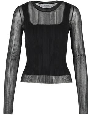 Sportmax 'Buono' Trompe 'Oeil Jumper - Black
