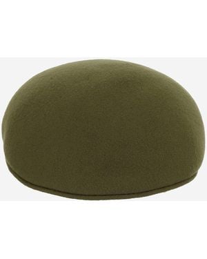 ALEXIA ALVAREZ DE TOLEDO Stiff Wool Coppola Hat - Green