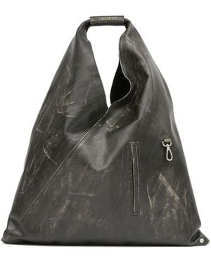 MM6 by Maison Margiela Triangle Medium Tote - Black