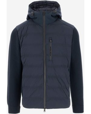 Woolrich Bering Hybridjacke aus Stretch Nylon - Blau