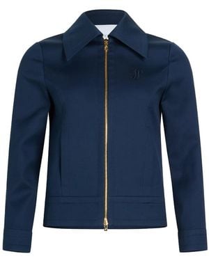Patou Short Zipped Jacket - Blue