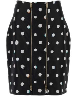 Fendi Printed Taffeta Skirt - Black