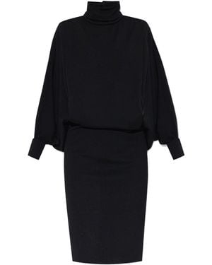 Saint Laurent Wollkleid - Schwarz