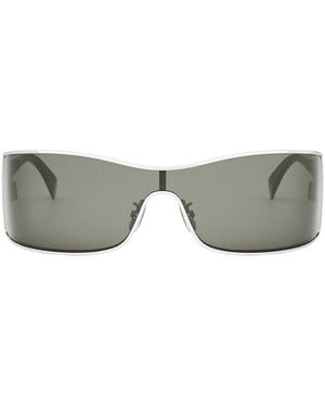 Celine Sonnenbrille Cl40283 U 16 A Triomphe Maxi Metall Silber/Grau Damen