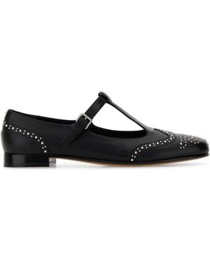 Church's Nappa Leather Opal Ballerinas - Black