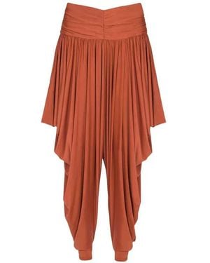 Balmain Plooibroek Met Toelopende Pijpen - Rood