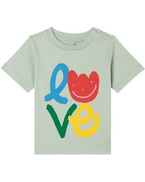 Stella McCartney Stella Mc Cartney T Shirt "Love" - Blue