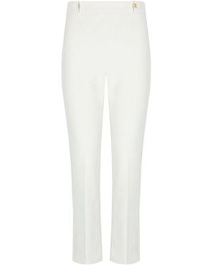 Elisabetta Franchi Flare Pants - White
