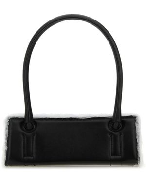 Dentro Sac d'épaule radar en cuir noir