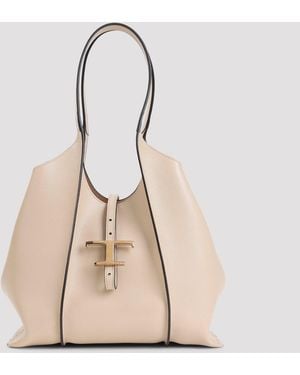 Tod's T Timeless Small Shoulder Bag - Natural