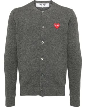 COMME DES GARÇONS PLAY Cardigan À Patch Cœur - Gris