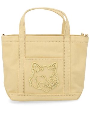 Maison Kitsuné Cotton Handbag - Natural