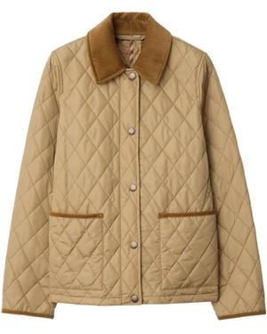 Burberry Quilted Country Jacket - Natural