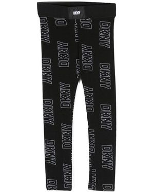 DKNY Allover Logo Leggings - Black