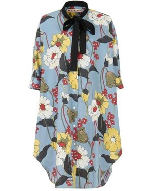 Marni Blumenkleid - Blau