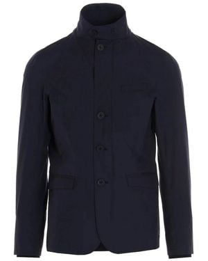 Herno Jacke mit hohem Kragen - Blau