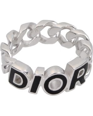 Dior Hombre's Anillos Plata Plata - Metálico