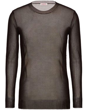 Valentino Maglione semitrasparente - Nero