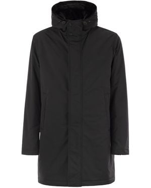 Herno Kapuzenparka mit Kapuzenparka - Schwarz