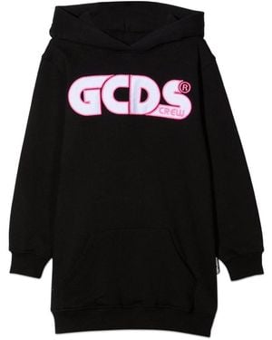 Gcds Oversize Hoodie Girl - Black