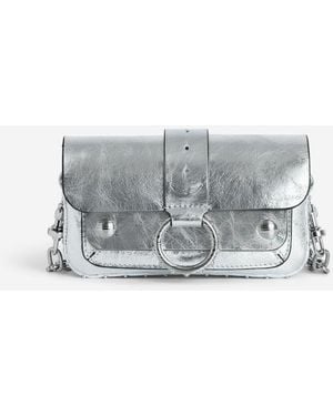 Zadig & Voltaire Kate Wallet Vintage Metall - Grau
