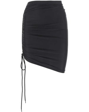 Balenciaga Stretch Nylon Skirt - Black