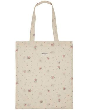 Emile Et Ida Emile & Ida Tote Bag Floreal - Natural