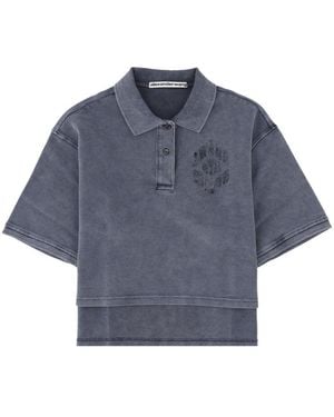 Alexander Wang Polo Con Logo - Blue