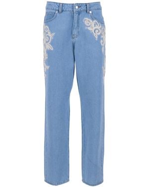 Ermanno Scervino Jeans Con Applicazione - Blue