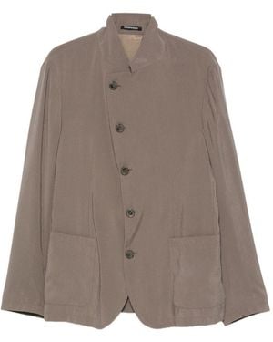 Emporio Armani Button-Fastening Jacket - Brown